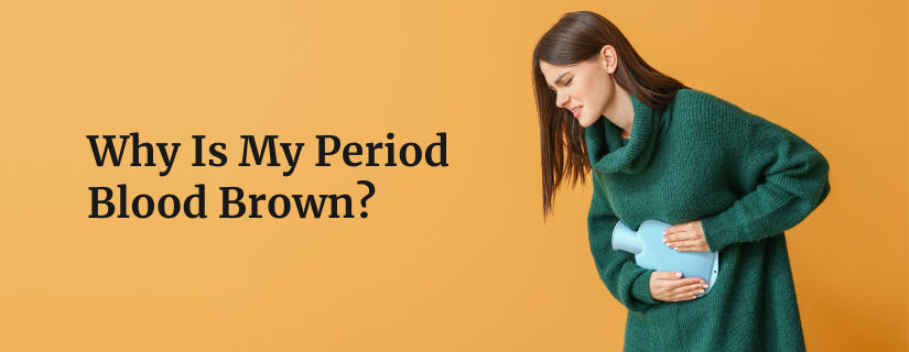 Brown period blood for your first period is normal